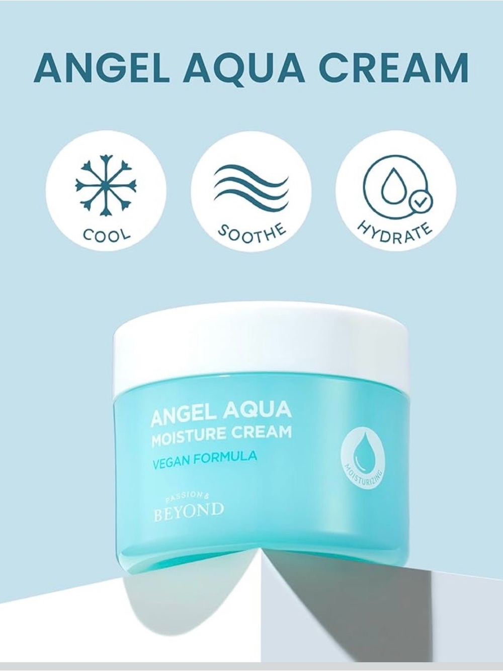 New in Box BEYOND Angel Aqua Moisture Cream (2x 150ml / 5.0 fl oz)